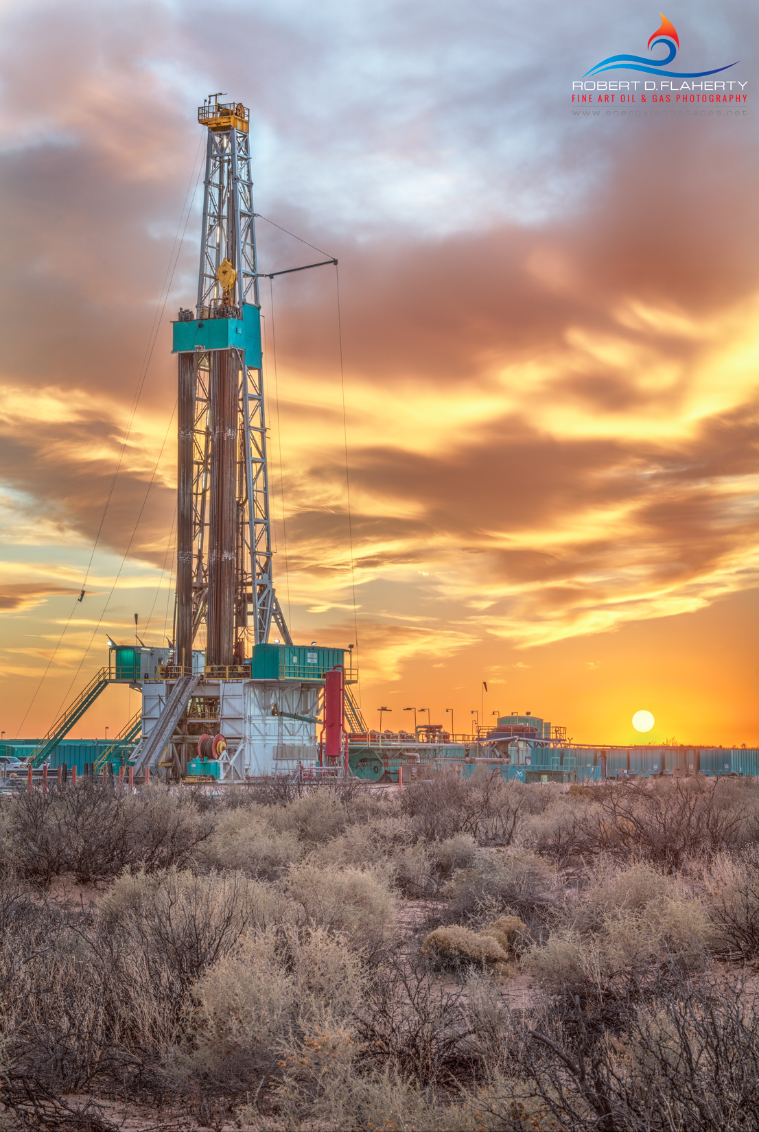 The Golden Moment features Frontier Rig 26 drilling a deep directional well in the Northern Delaware Basin. Wether on fine art...